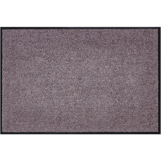 andiamo Premium-Fußmatte Wash & Clean - langlebige Schmutzfangmatte Hauseingang - als Fußmatte innen oder als Fußabtreter im überdachten Außenbereich - saugstarker Fußabstreifer 90 x 150 cm Taupe