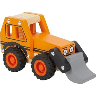 Small Foot Company small foot Bagger aus FSC 100%-zertifiziertem Holz, Spielfahrzeug mit Frontlader für Kinder ab 18 Monaten, 12447