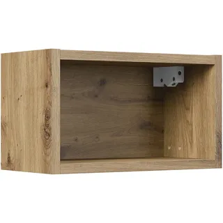 „Vista” Badezimmer-Wandregal – 35 x 17 x 20 cm – Eiche Artisan – mit offenem Fach - Beige