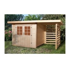 OBI Outdoor Living Holz-Gartenhaus La Spezia Flachdach 385 cm x 314 cm