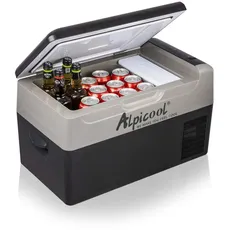 Alpicool G22 22Liter Kühlbox Mini Kühlschrank Elektrische Tragbare Camping-Kühlbox Gefrierbox 12/24v für Auto, Lkw, Boot, -20°C-20°C