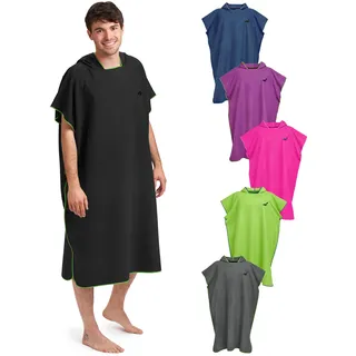 Fit-Flip Strandponcho für Erwachsene mit Kapuze schnelltrocknend