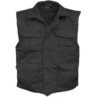 Mil-Tec Herren Ranger Weste, Schwarz, 4XL