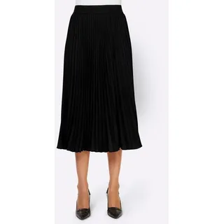 Heine Plisseerock schwarz