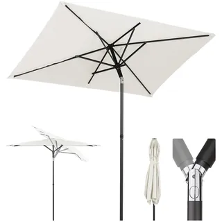 Sekey 200 × 125 cm Sonnenschirm Balkon Sonnenschirm Rechteckig für Balkon, Terrasse & Garten,Windfest Kippbar UPF 50+