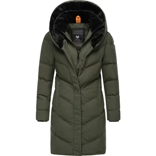 Ragwear Steppmantel "Natalka Cosy", Damen, Gr. L (40), grün (olivgrün), Außenmaterial: 100% Polyester; Innenfutter: 100% Polyester; Wattierung: 100% Polyester, tailliert ca.