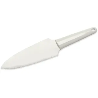 Original Kaiser Classic 2in1 Tortenmesser 32 cm, Kuchenmesser Tortenmesser mit Zwei-Klingen-Funktion, Tortenschneider Kunststoff, spülmaschinengeeignet, Weiß