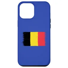 Hülle für iPhone 14 Pro Max Vintage Belgien Flagge Für Belgischen Fan am Stolzen Belgier