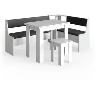 Vicco Eckbankgruppe Roman Weiß 180 x 120 cm mit Tisch, Model 34308