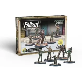 Modiphius Fallout Gunners: Core Box | Miniaturenspiel Erweiterung | ENG Edition