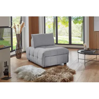 Atlantic Home Collection Sofa »Fabio« Schlafsessel mit Sitztiefenverstellung, grau