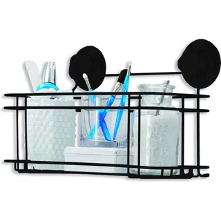 duschablage Bestlock 30,5 x 23,5 cm Edelstahl schwarz - Schwarz