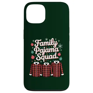 Hülle für iPhone 13 Familien-Pyjama Squad Weihnachten passend