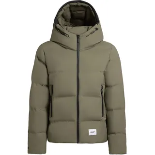 Winterjacke KHUJO "Winterjacke Liev-YM", Damen, Gr. M, grün (light moss grün), Obermaterial: 100% Nylon NY.  Obermaterial: Futter: 100% Nylon NY. 100% Polyester PES., gerade hüftlang, hoch geschlossener Ausschnitt, Ärmel ohne Ärmelschlitz Bündchen, Jacken Winterjacke, Warme gesteppte Damen Kapuzenjacke