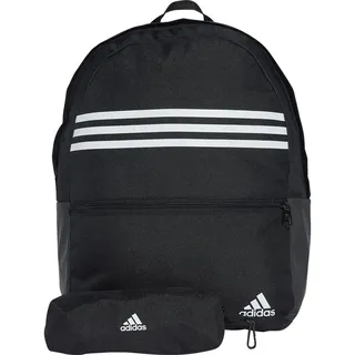 Adidas Classic Horizontal 3 Stripes 27.75l Rucksack - Black / White - One Size