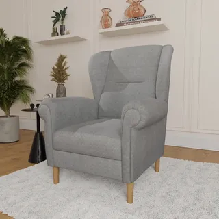 Home Affaire Ohrensessel OSTIANO Polyester 80 x 98 x 82 cm Grau