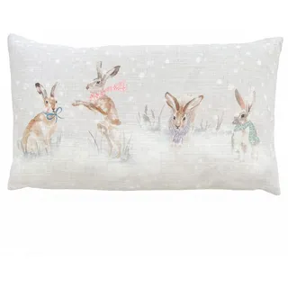 furn. Evans Snowy Hares Polyestergefülltes Kissen (Mehrfarbig - 30x50cm)
