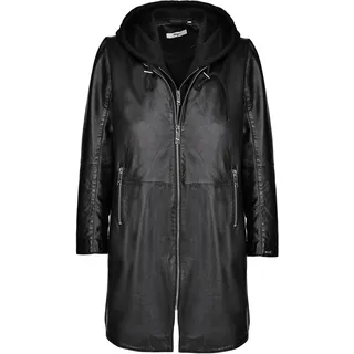 Lederjacke MAZE "Ledermantel 42021316", Damen, Gr. 44, schwarz, Obermaterial: 100% Lammleder LEL. Futter: 100% Baumwolle CO., Jacken Lederjacke