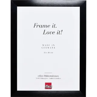 Aluminium-Fotorahmen Profil S3, schwarz, 50x70 cm, mit Museumsglas - Schwarz