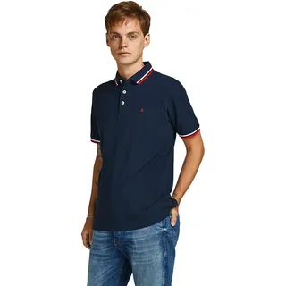 JACK & JONES Male Poloshirt Einfarbig Poloshirt
