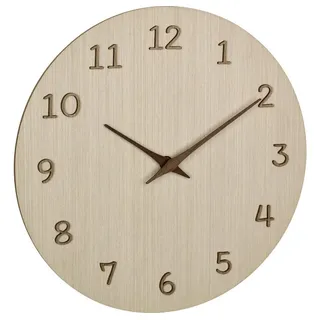 TFA Quarz Wanduhr 29,8 cm 60.3072.01 Holz hell