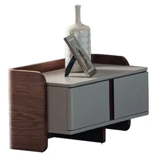 Stilvolle Beige Schlafzimmer Möbel Polster Doppelbett Schminktisch 5tlg - Beige