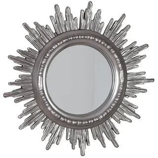 Palazzo Barockspiegel XXL Sonnenspiegel Silber Spiegel Sonne Antik Wandspiegel 80cm