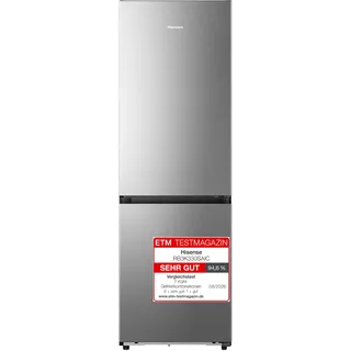 Hisense RB3K330SA Kühl-Gefrierkombination (330 l, 1856 mm hoch, Grau)