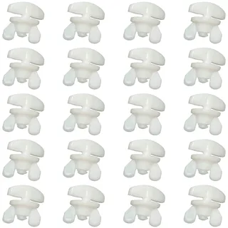 lvvhuan 20 Stück Gardinen Feststeller, Gardinenstopper für Schienen, Gardinen Stopper, Zwischenfeststeller, für Schienen Gardinenleiste Stopper (Weiß)