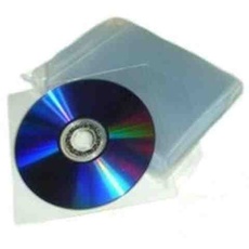 eXpress Net Hochwertige CD- / DVD-Hüllen, 100 Stück, aus Kunststoff, durchsichtig
