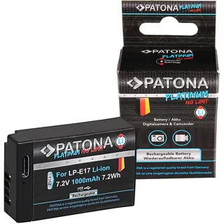 PATONA Platinum Akku mit USB-C Input für Canon LP-E17