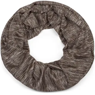Stylebreaker "Loop Schal mit Glitzerfaden und kleinen Pailletten", 1 Stk., braun meliert),