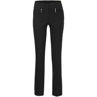 GOLDNER 2-in-1-Hose "Kurzgröße Schlupfhose LOUISA mit Steppnähten" Ohne, schwarz