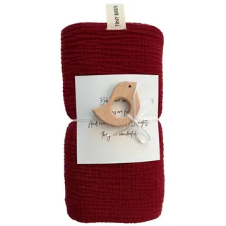 Tiny Birds Premium Musselintuch 1 St rot