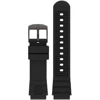 Luminox Leatherback Sea Turtle Series Herren Uhrenarmband aus Kautschuk, Farbe: Schwarz, für die Leatherback SEA Turtle 0300 Serie, Bandbreite: 19 mm, FPX.1901.21B.K