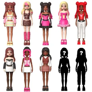 Phatmojo Kleide Dich Um Zu Beeindrucken Geheimnisvolle Kleine Puppen Serie 1 Display 10 Cm 18 Einheiten - Multicolor