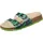Fussbettpantoffel Grün/Mehrfarbig 32
