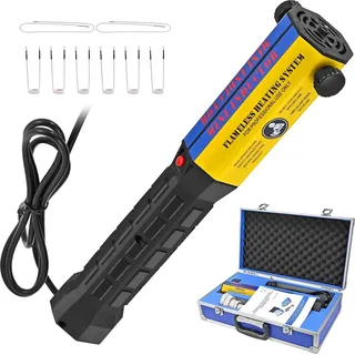 1000 W magnetisches Induktionsheizgerät-Set, flammenloses Erwärmen mit 8 Spulen für Muttern, Zahnräder und Lager, blau