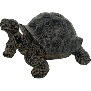 Gartenfigur Schildkröte 9 cm Dunkelgrau