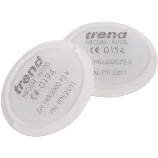 Trend Ersatz P3 Filter (1 Paar) für die Trend Air Stealth Halbmaske, HEPAC Filtration, STEALTH/1