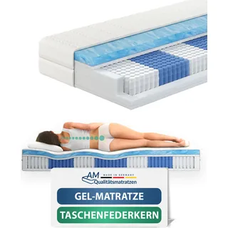 AM Qualitätsmatratzen Taschenfederkernmatratze 80 x 200 cm H2