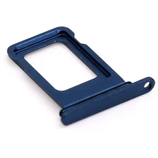 SIM-Kartenhalter passend für Apple iPhone 13 Blau Halter Tray Schlitten mit mungoo Displayputztuch