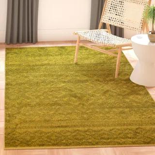 SAFAVIEH Boho Teppich für Wohnzimmer, Esszimmer, Schlafzimmer - Adirondack Collection, Kurzer Flor, Grün und Dunkelgrün, 122 X 183 cm