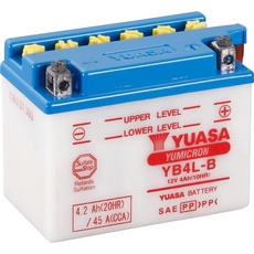 Yuasa, Fahrzeugbatterie, Motorradbatterie YB4LB DC 12 V (12 V, 4 Ah, 45 A)