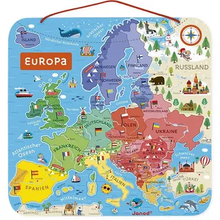 Janod J05473 Magnetisches Landpuzzle Europa Deutschland
