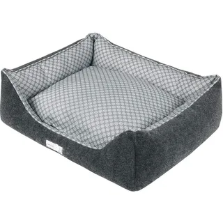 Wouapy - Sofa Prestige Romance – Ruheplatz aus Filz und Aufdruck – Design, praktisch & komfortabel – Größe L – Anthrazit/Grau/Weiß