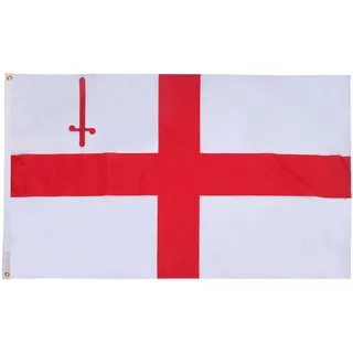 AZ FLAG Flagge London 150x90 cm Fahne London Polyester 100D 2 Ösen | Für innen und außen dekorative Flagge doppelte Nähte und verstärkte Kanten mit Metallösen 100D Polyester