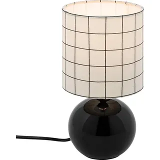 Eazy Living Tischlampe Anna Weiß - Schwarz - Weiß