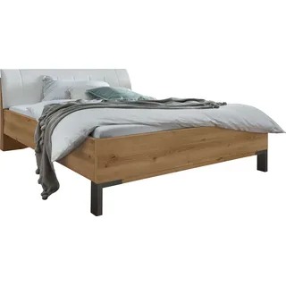 Wiemann Bett Monaco 200 cm Holzoptik Eiche Bianco