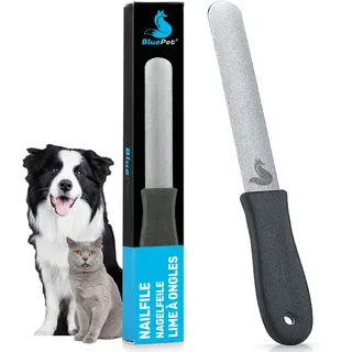 BluePet Krallenfeile für Hunde und Katzen, Nagelfeile Hundekrallen, Krallenpflege Hund, Katze & Kleintiere, Nägel feilen, Ergänzung zu Krallenschere & Krallenschleifer (1x fein)